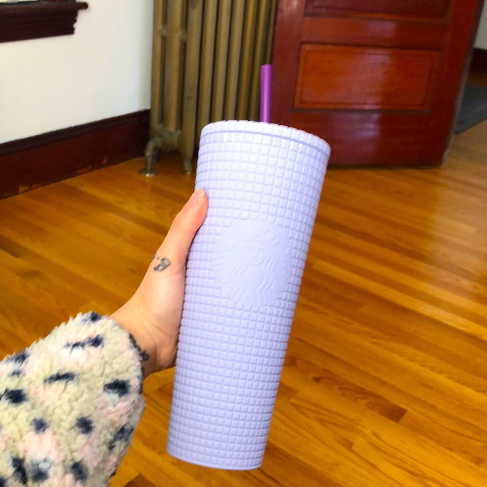 Matte lavender purple Starbucks tumbler
